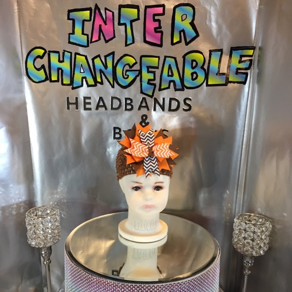 Infants and girls interchangeable headbands & bows